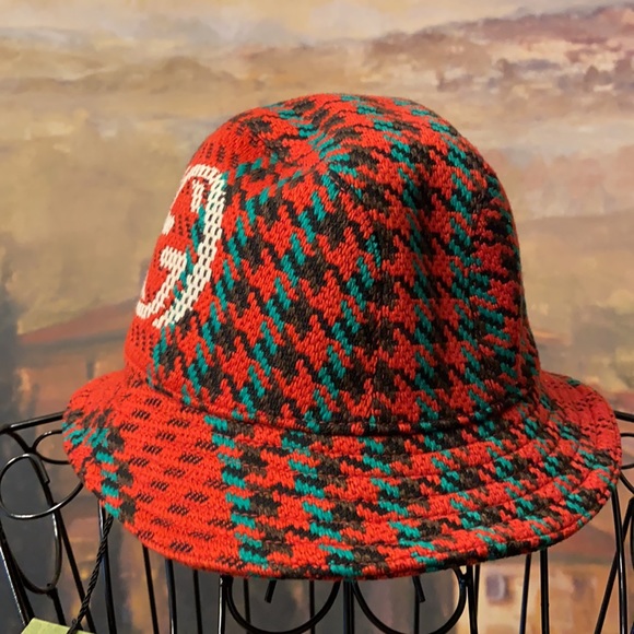 BNWT Authentic Gucci Hounds Tooth Wool Bucket Hat - Picture 11 of 14